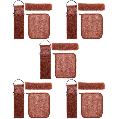 Brown exfoliating african net - brown,