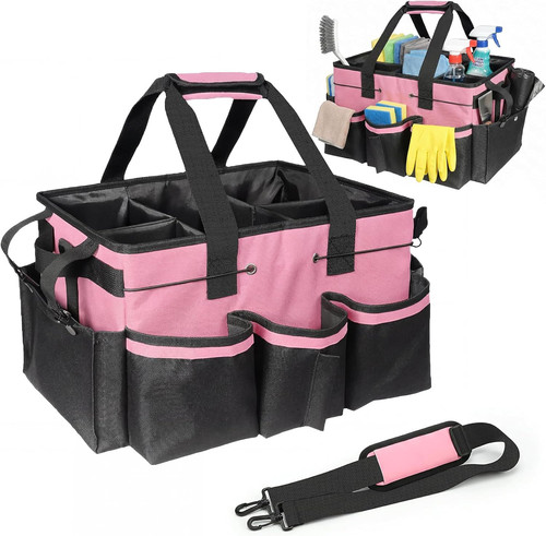 Foldable cleaning caddy - caddy, bag